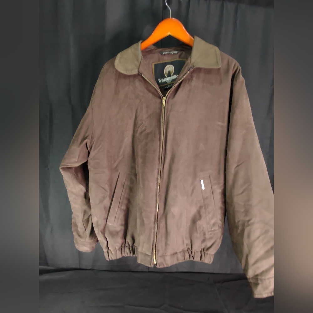 Weatherproof Garment Company Brown Faux Suede Men's Jacket Medium